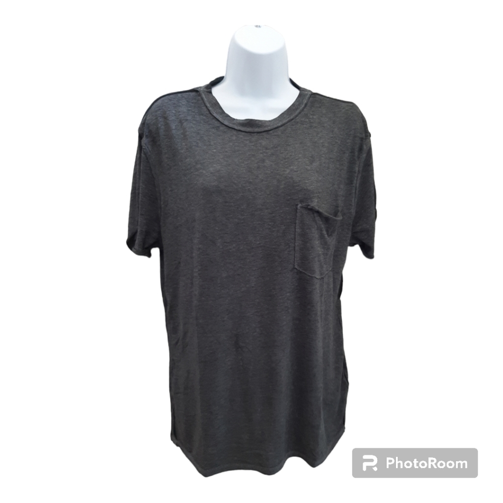 Free People, Vella Tee, Black, Womens, Small
